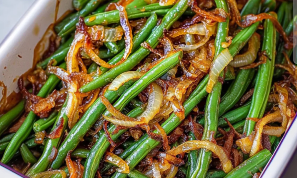 Green Beans with Caramelized Onions
