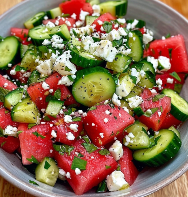 Cucumber Watermelon Salad