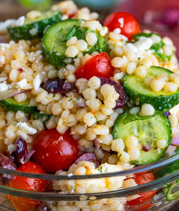 Pearled Couscous Salad with Feta