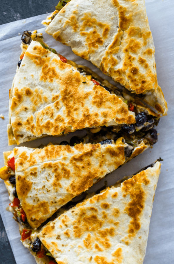Southwest Veggie Quesadillas