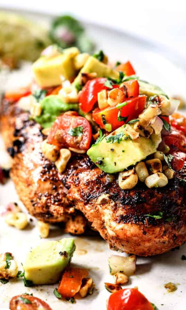 Fiesta Lime Chicken with Corn Salad